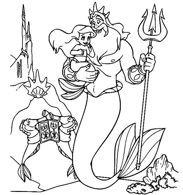 The Little Mermaid Coloring Pages 11
