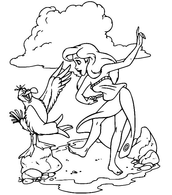 The Little Mermaid Coloring Pages 32