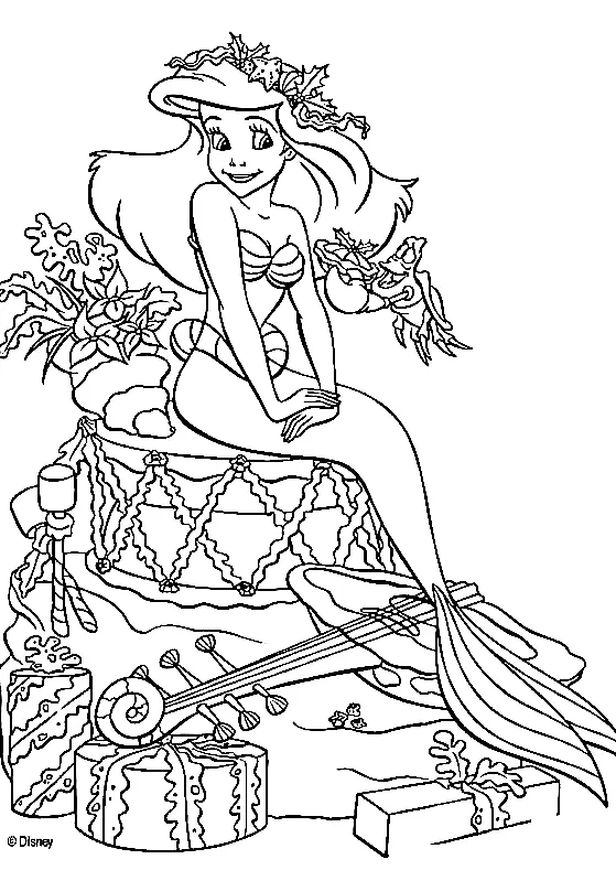 The Little Mermaid Coloring Pages 37