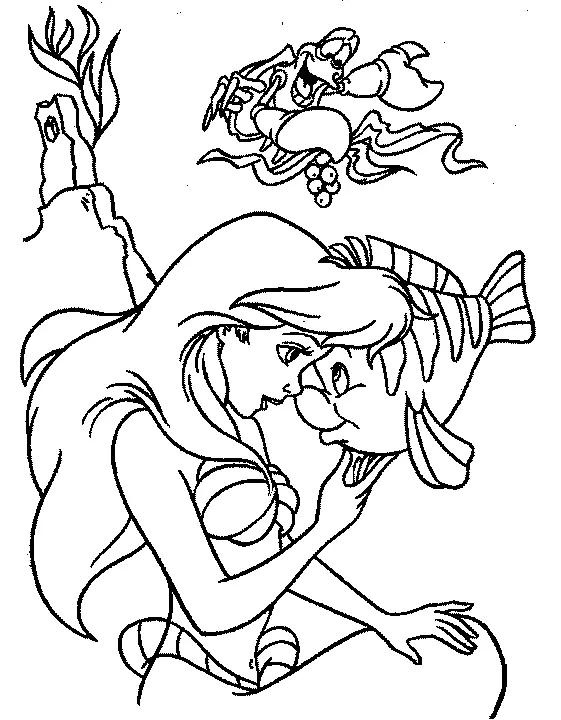 The Little Mermaid Coloring Pages 46