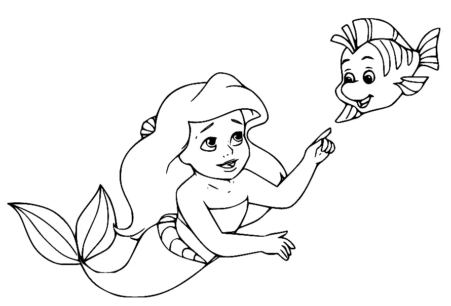 The Little Mermaid Coloring Pages 5
