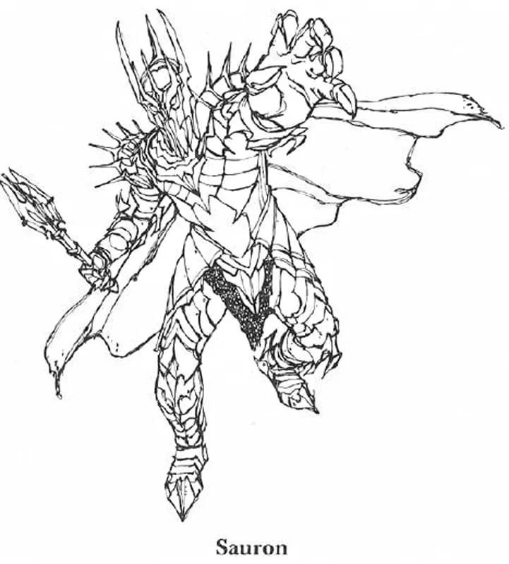 Desenhos de Senhor Dos Aneis Para Colorir 66