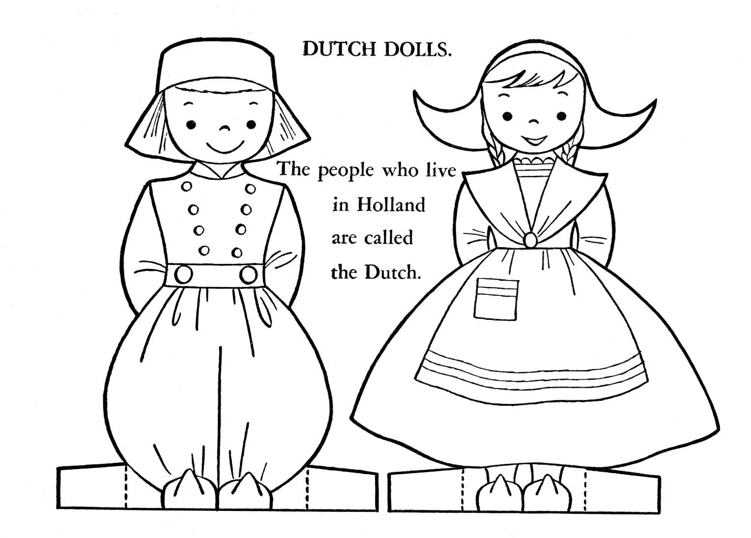 Desenhos de Holanda Para Colorir 22