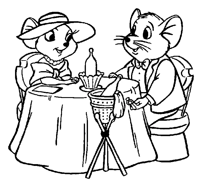 The Rescuers Coloring Pages 17