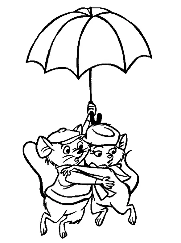 The Rescuers Coloring Pages 21