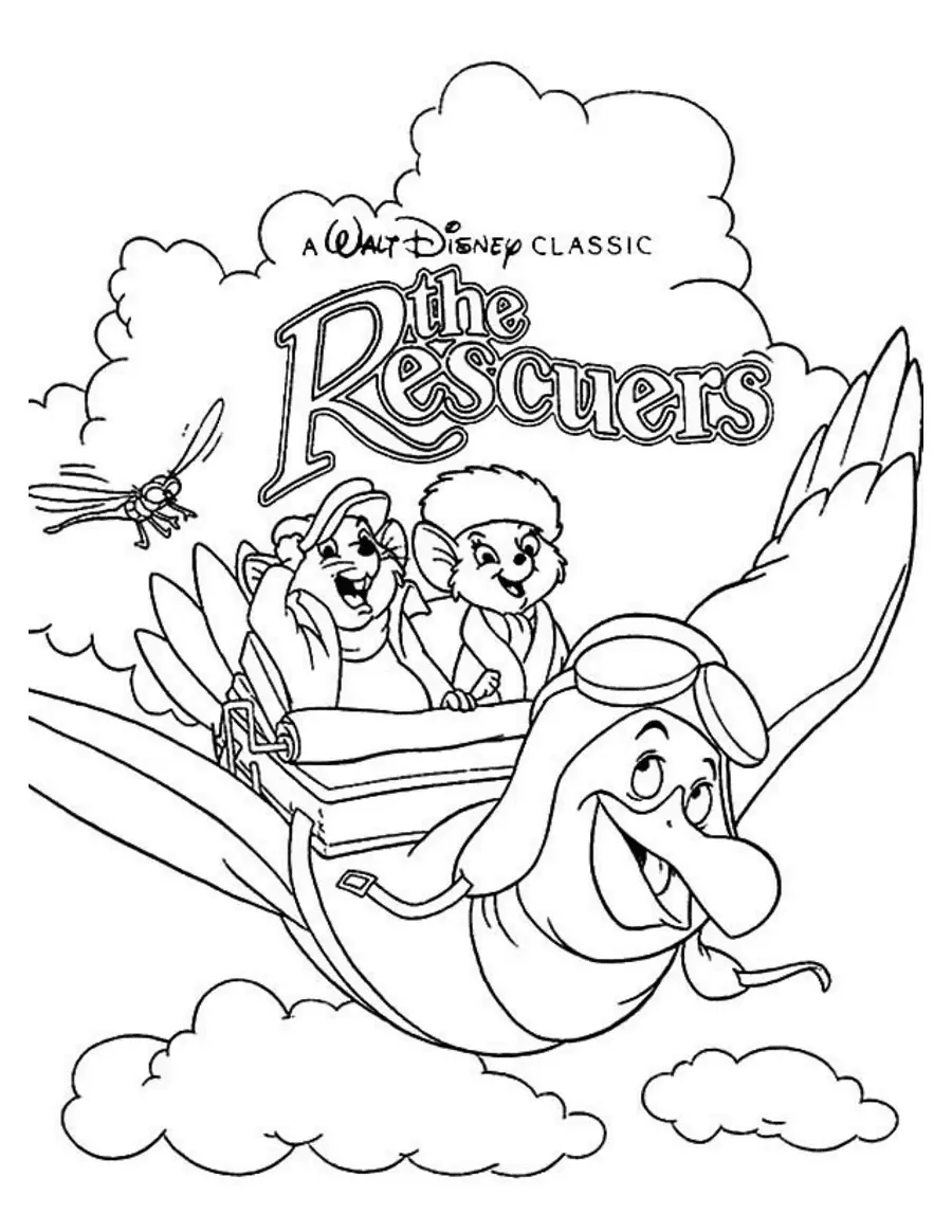 The Rescuers Coloring Pages 9