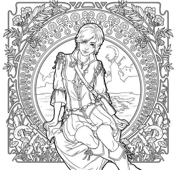 The Witcher Coloring Pages 1