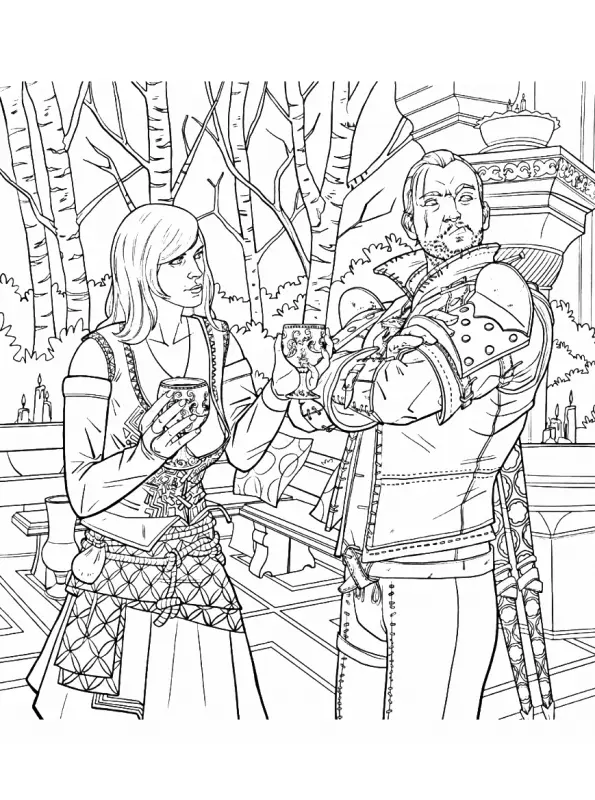 The Witcher Coloring Pages 10