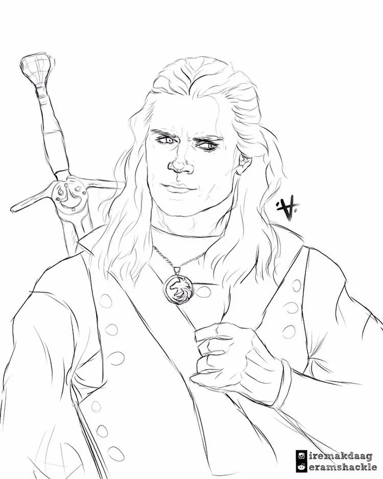 The Witcher Coloring Pages 17