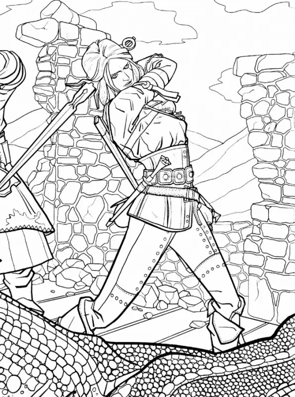 The Witcher Coloring Pages 2