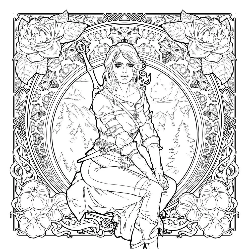 The Witcher Coloring Pages 7