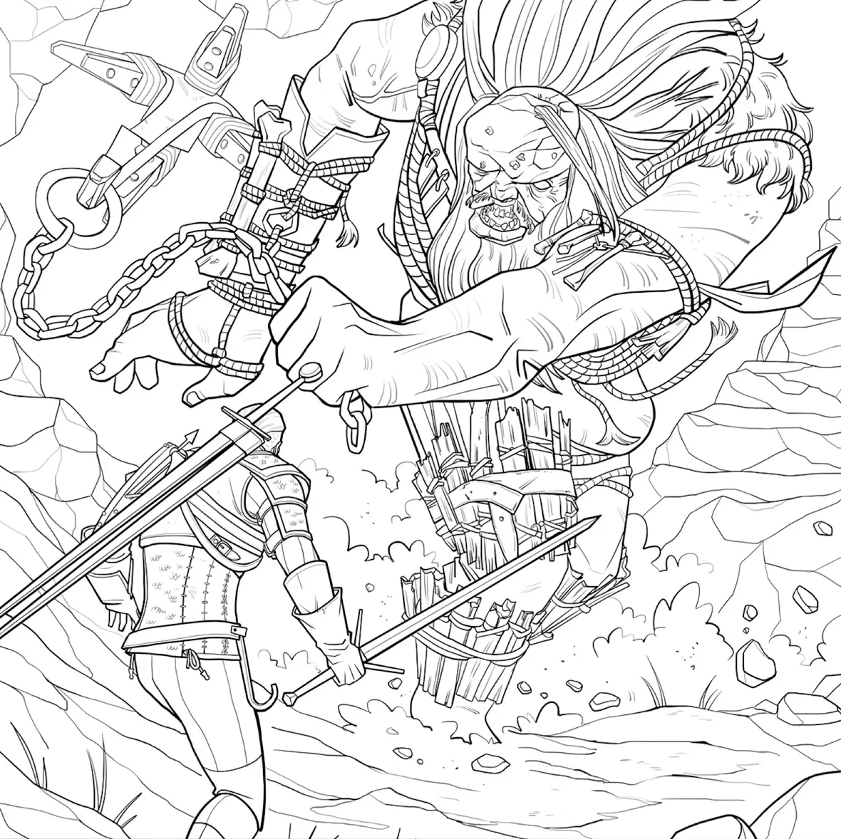 The Witcher Coloring Pages 8