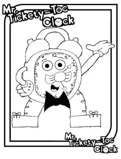 Tickety Toc Coloring Pages 9