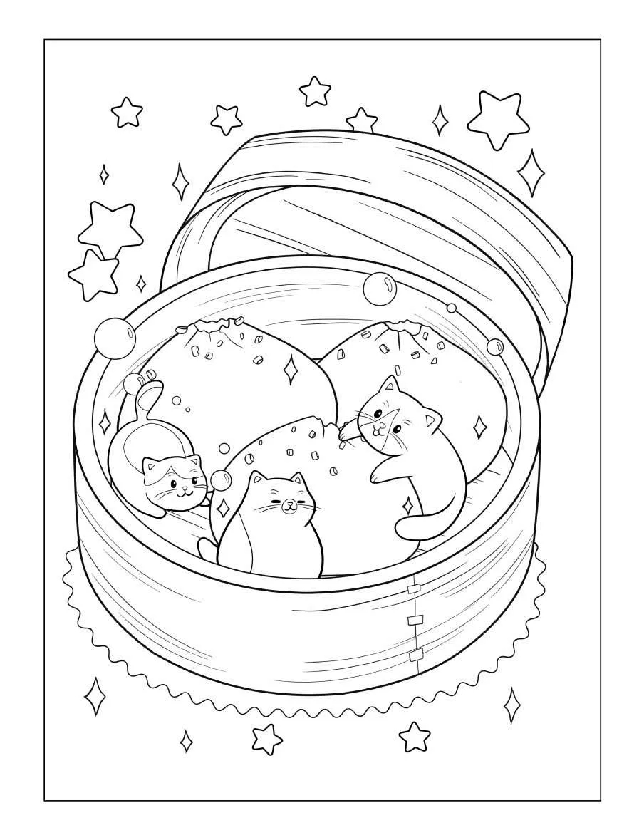 Tiny Cats Coloring Pages 29