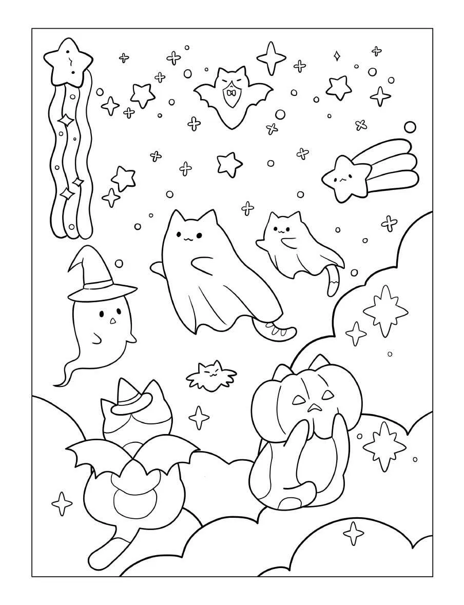 Tiny Cats Coloring Pages 39