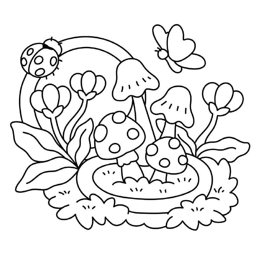 Pequenos Jardins Digitais para Colorir 11