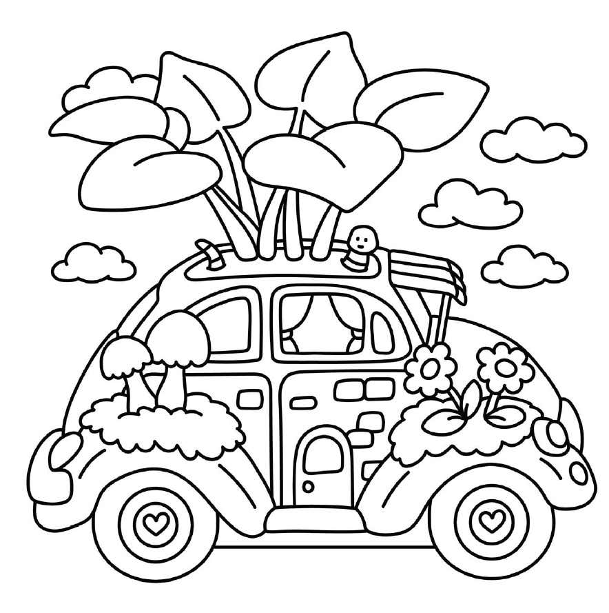 Pequenos Jardins Digitais para Colorir 14