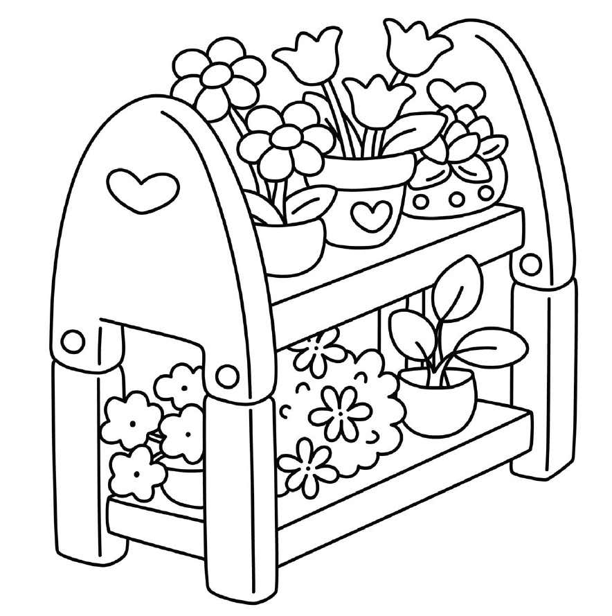 Pequenos Jardins Digitais para Colorir 25