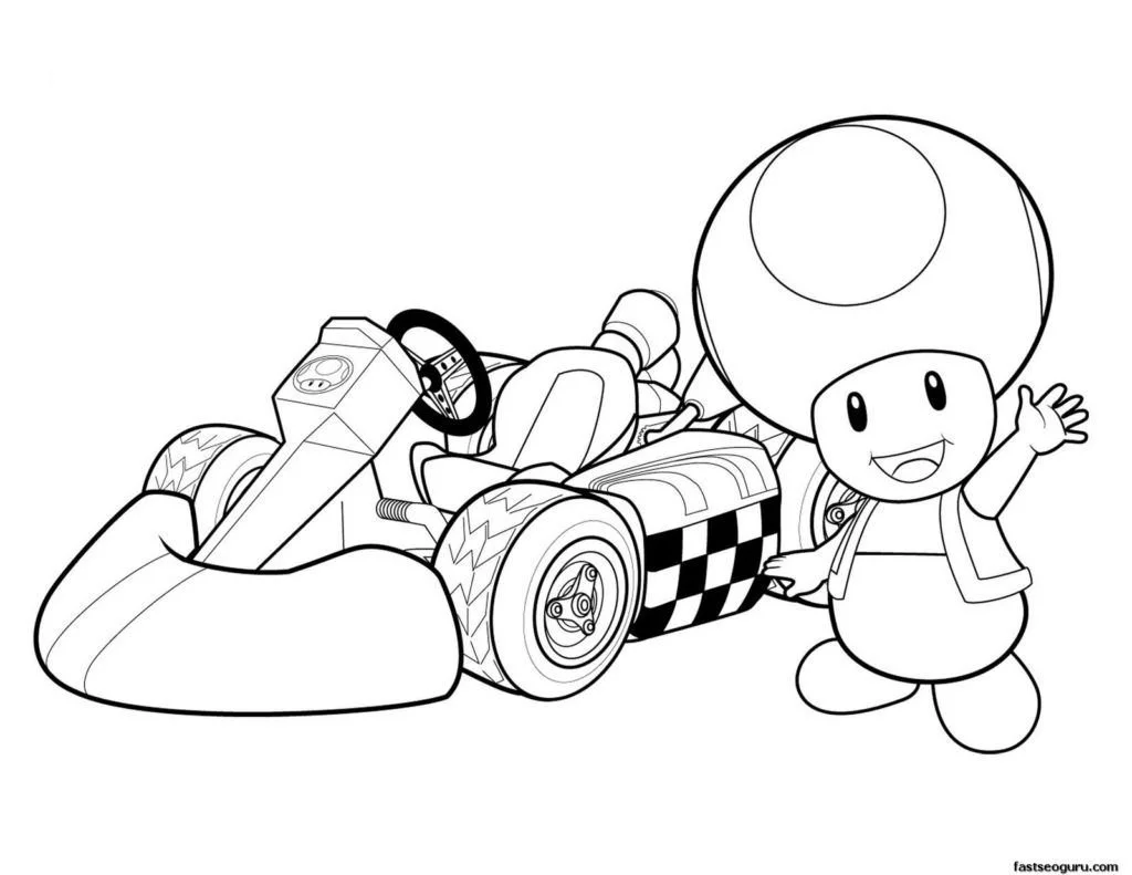 Desenhos de Toad Mario Para Colorir 55