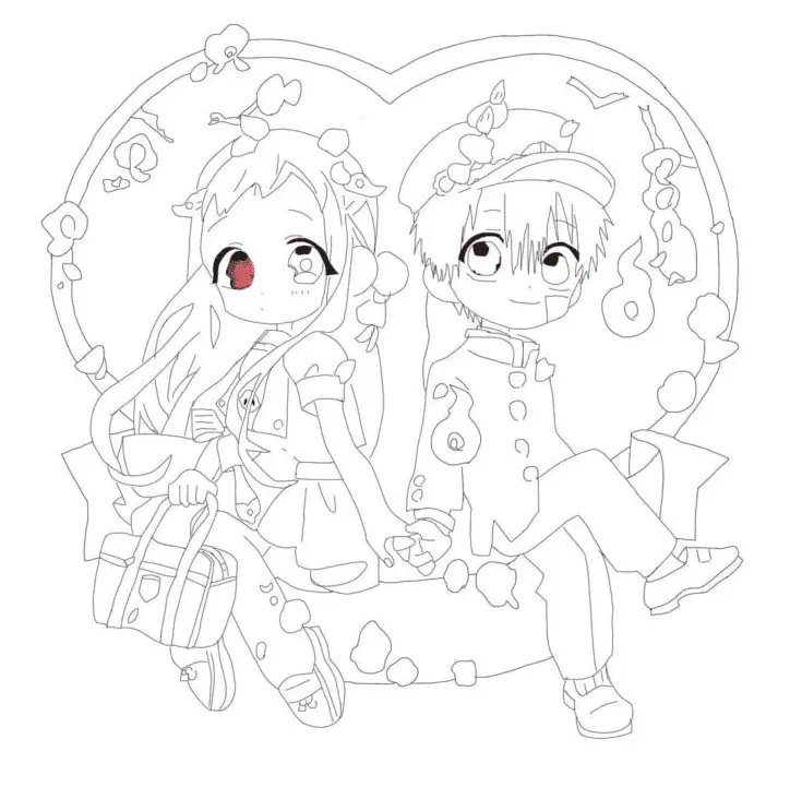 Toilet Bound Hanako Kun Coloring Pages 32