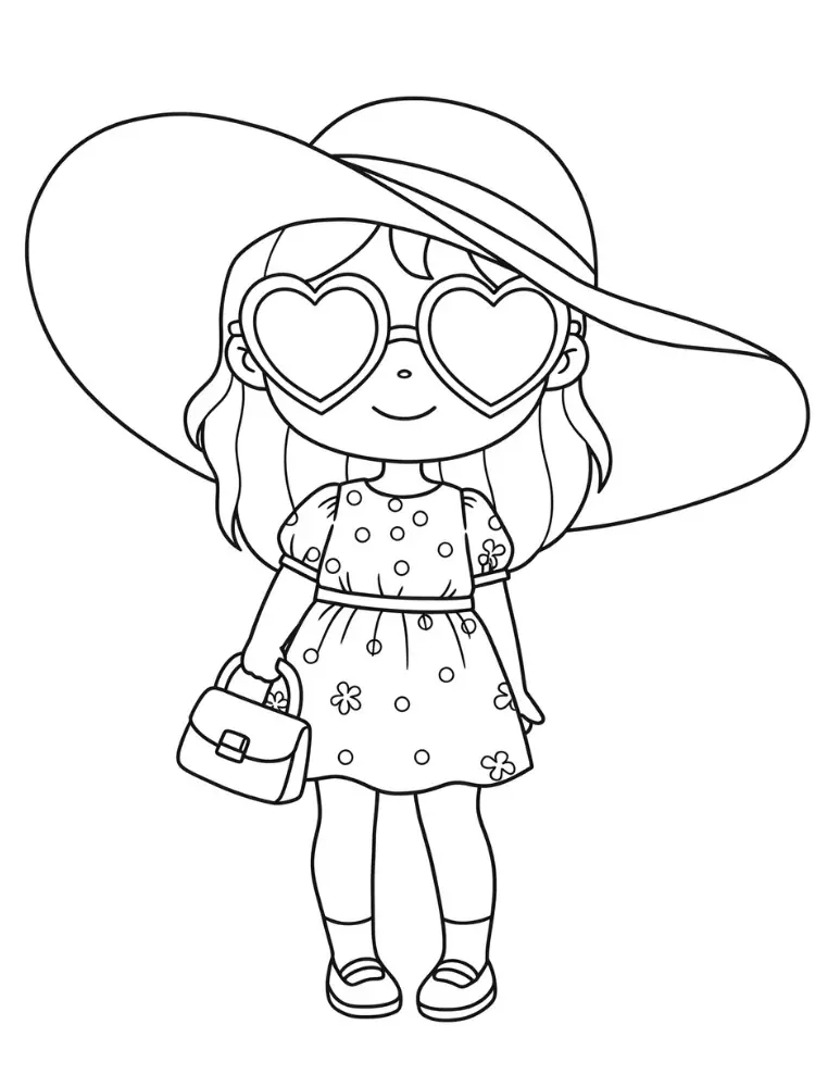 Top model Coloring Pages 1