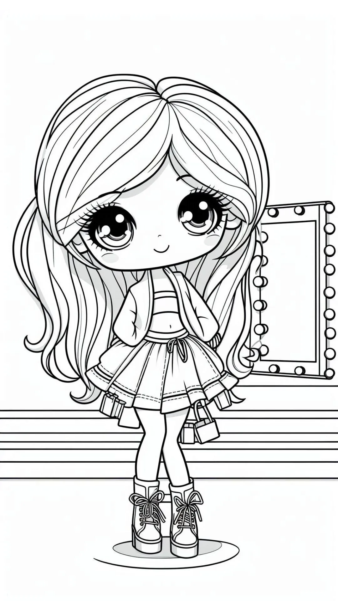 Top model Coloring Pages 16
