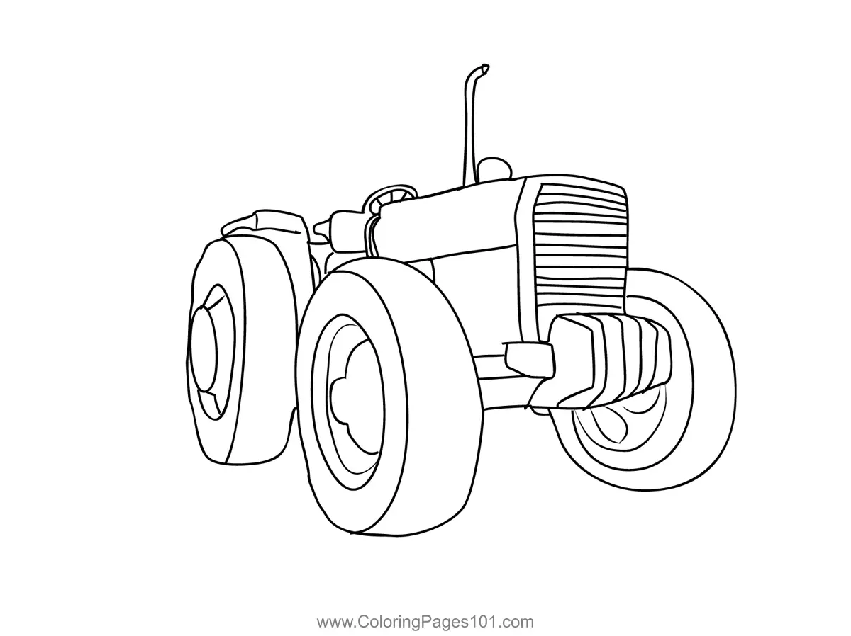 Tractors Coloring Pages 7