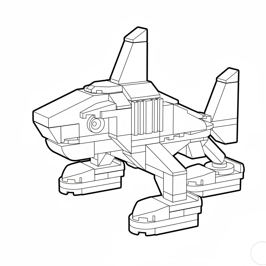 Tralalero Tralala Ausmalbilder 11