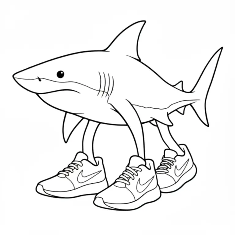 Tralalero Tralala Ausmalbilder 12