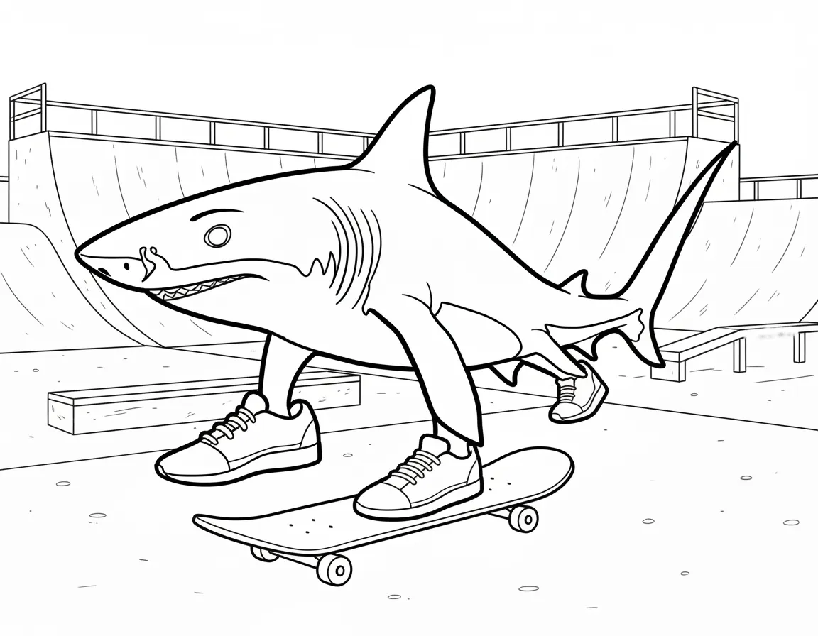 Tralalero Tralala Ausmalbilder 15