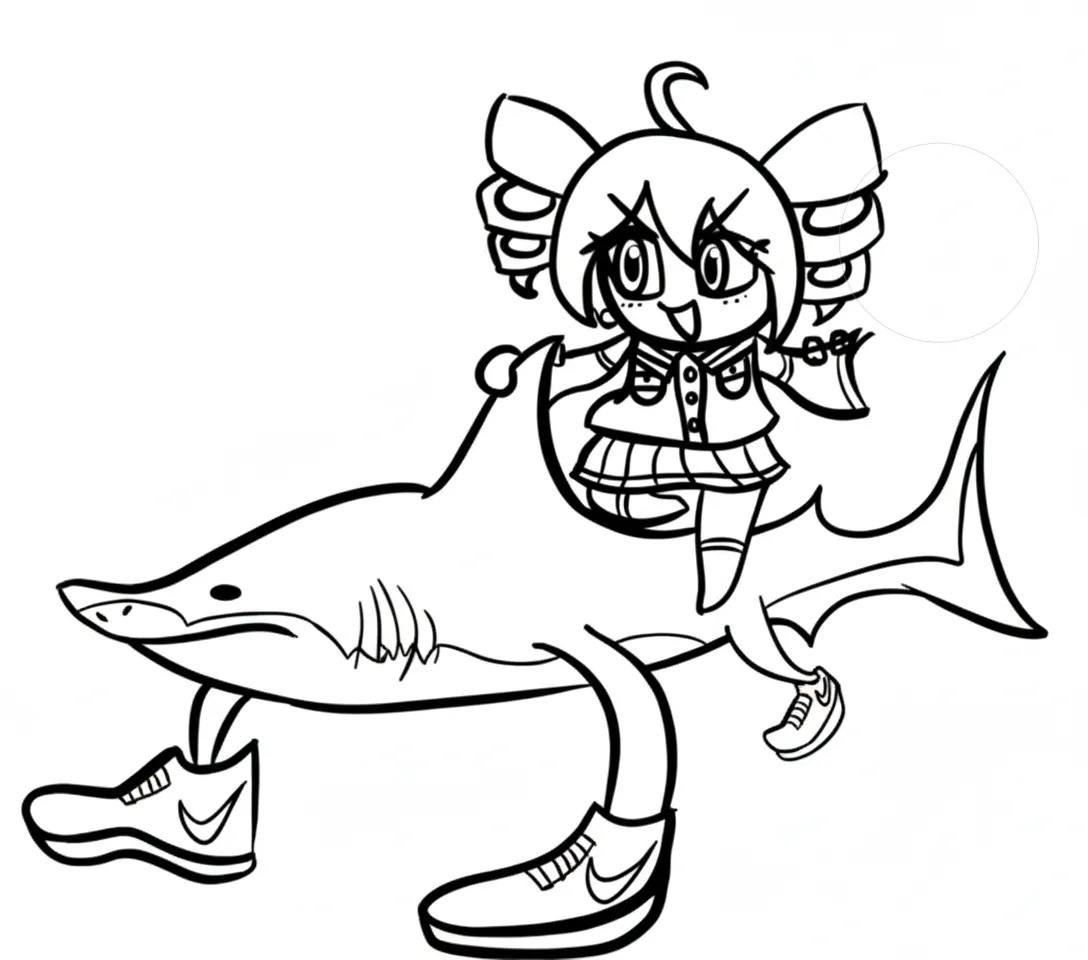 Tralalero Tralala Ausmalbilder 18