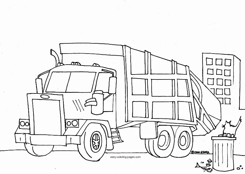 Truck Coloring Pages 13