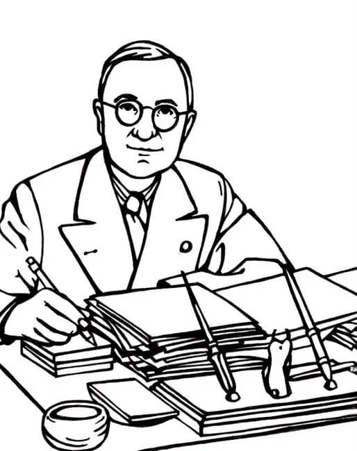 Desenhos de U S Presidents Para Colorir 1