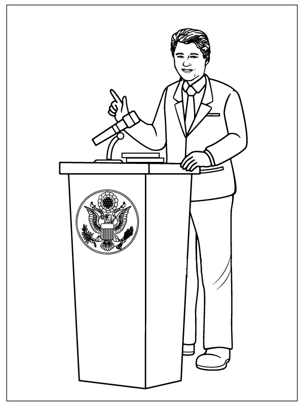 Desenhos de U S Presidents Para Colorir 12