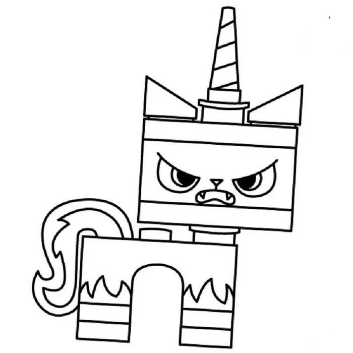 Ausmalbilder Einhorn Katze 48
