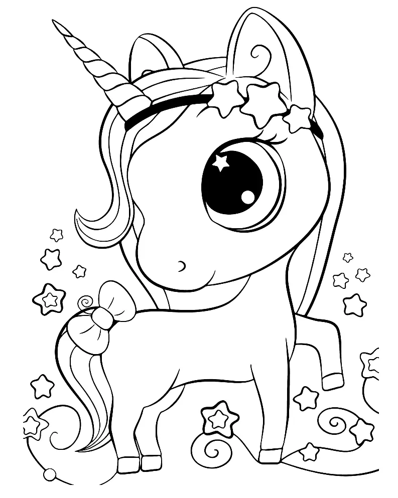 Unicornio Para Colorear 16