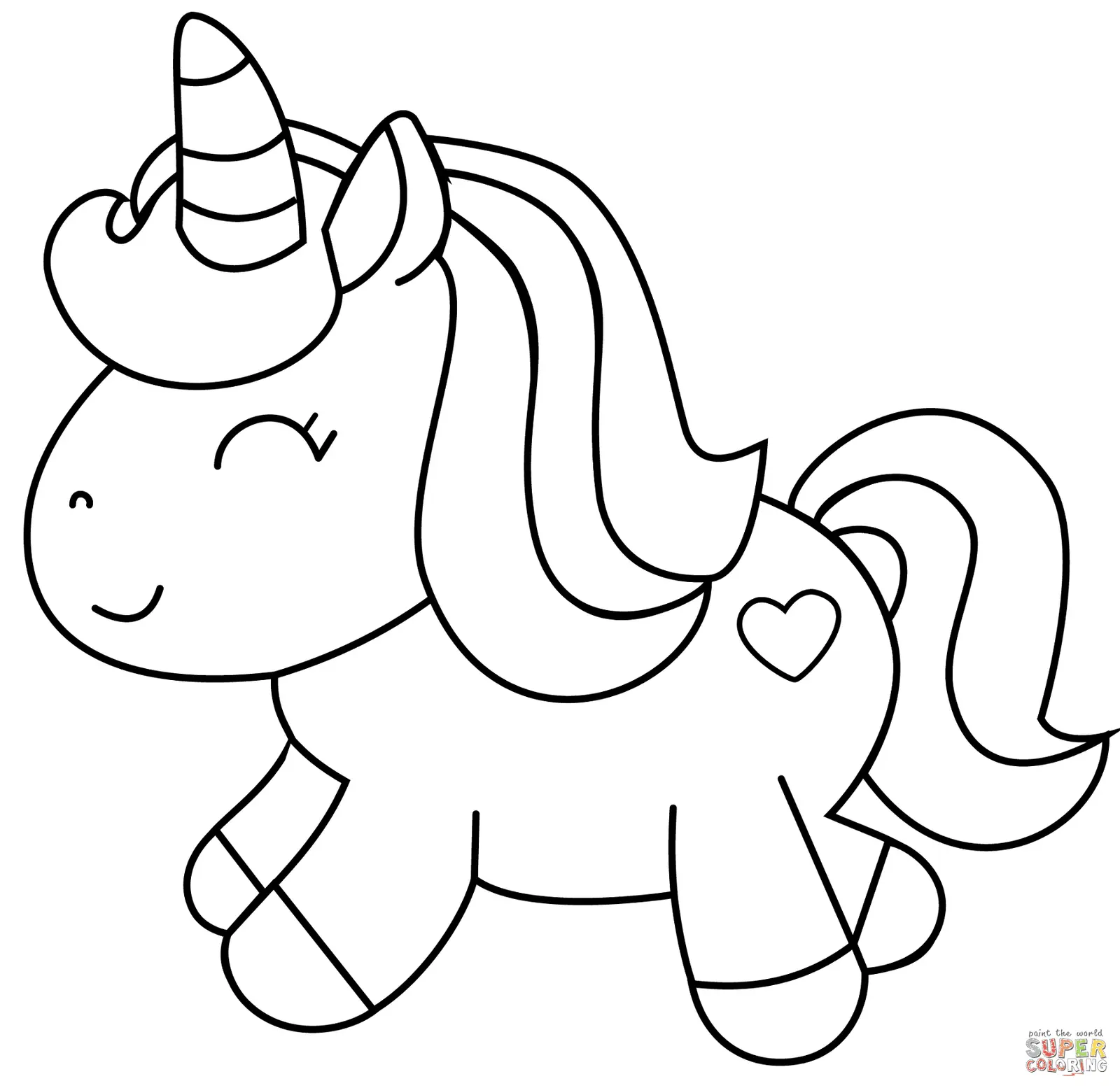 Unicornio Para Colorear 17