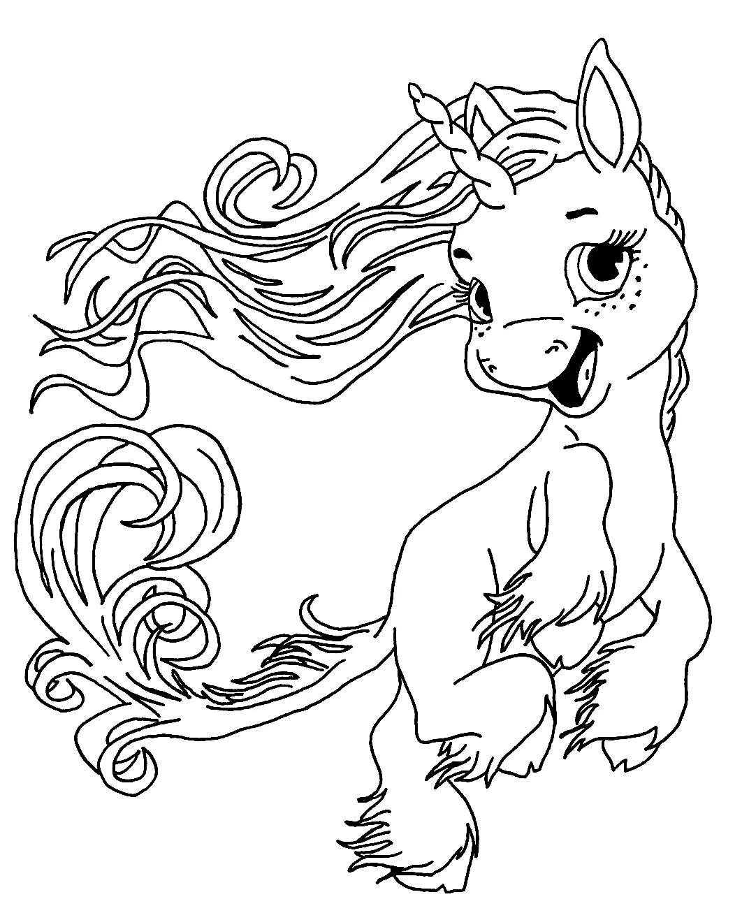 Unicornio Para Colorear 34