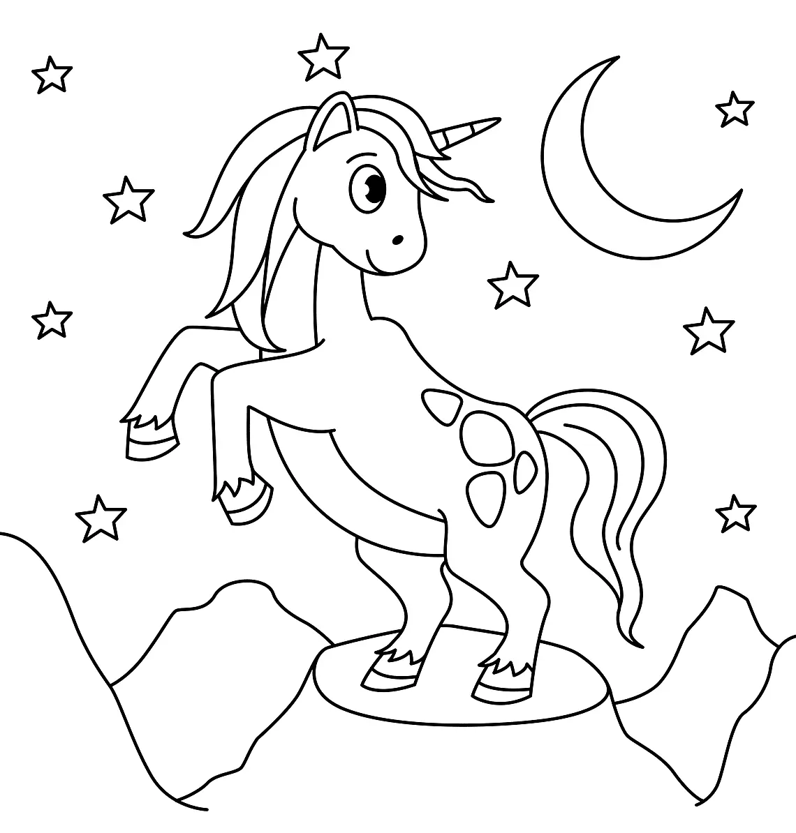 Unicornio Para Colorear 41