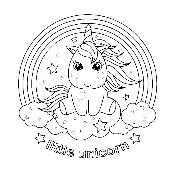 Unicornio Para Colorear 47