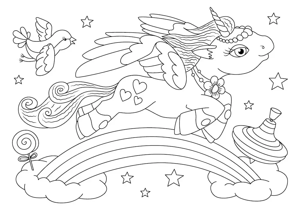 Unicorn Coloring Pages 88