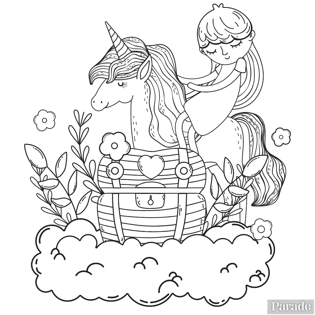 Unicorn Coloring Pages 89