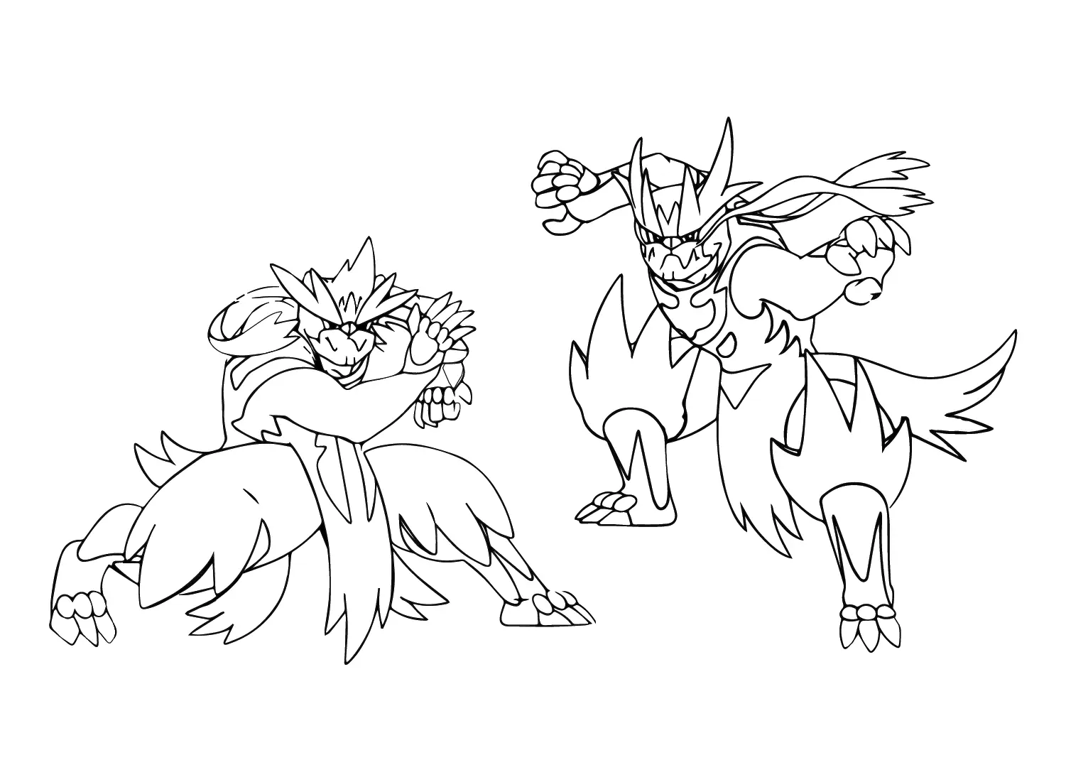 Urshifu Coloring Pages 10