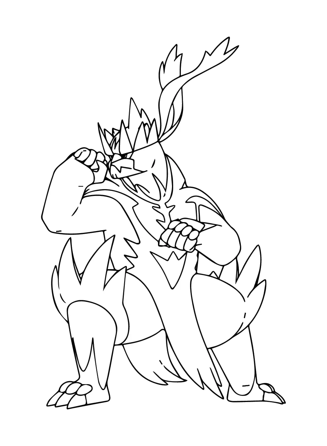 Urshifu Coloring Pages 12