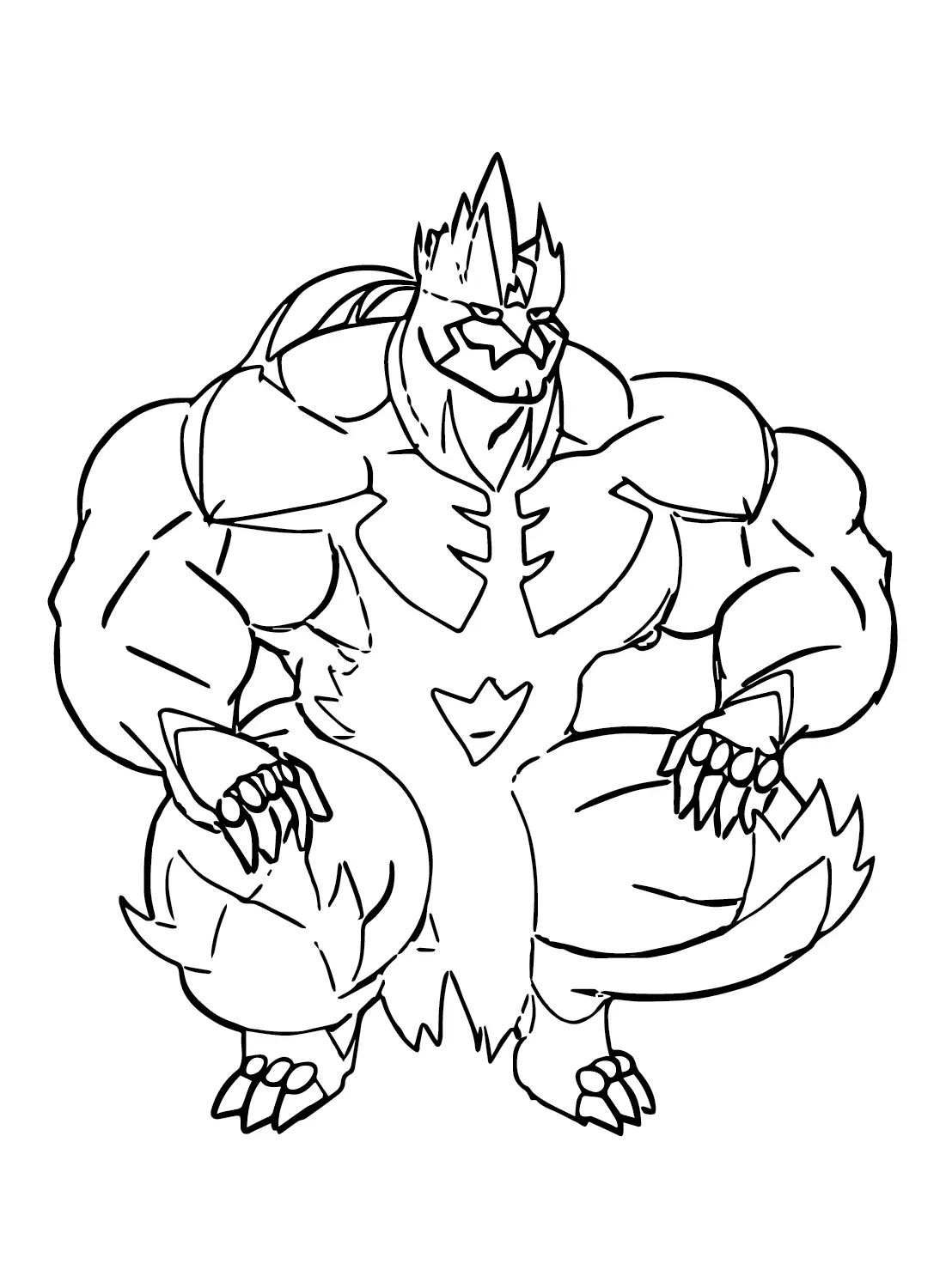 Urshifu Coloring Pages 13