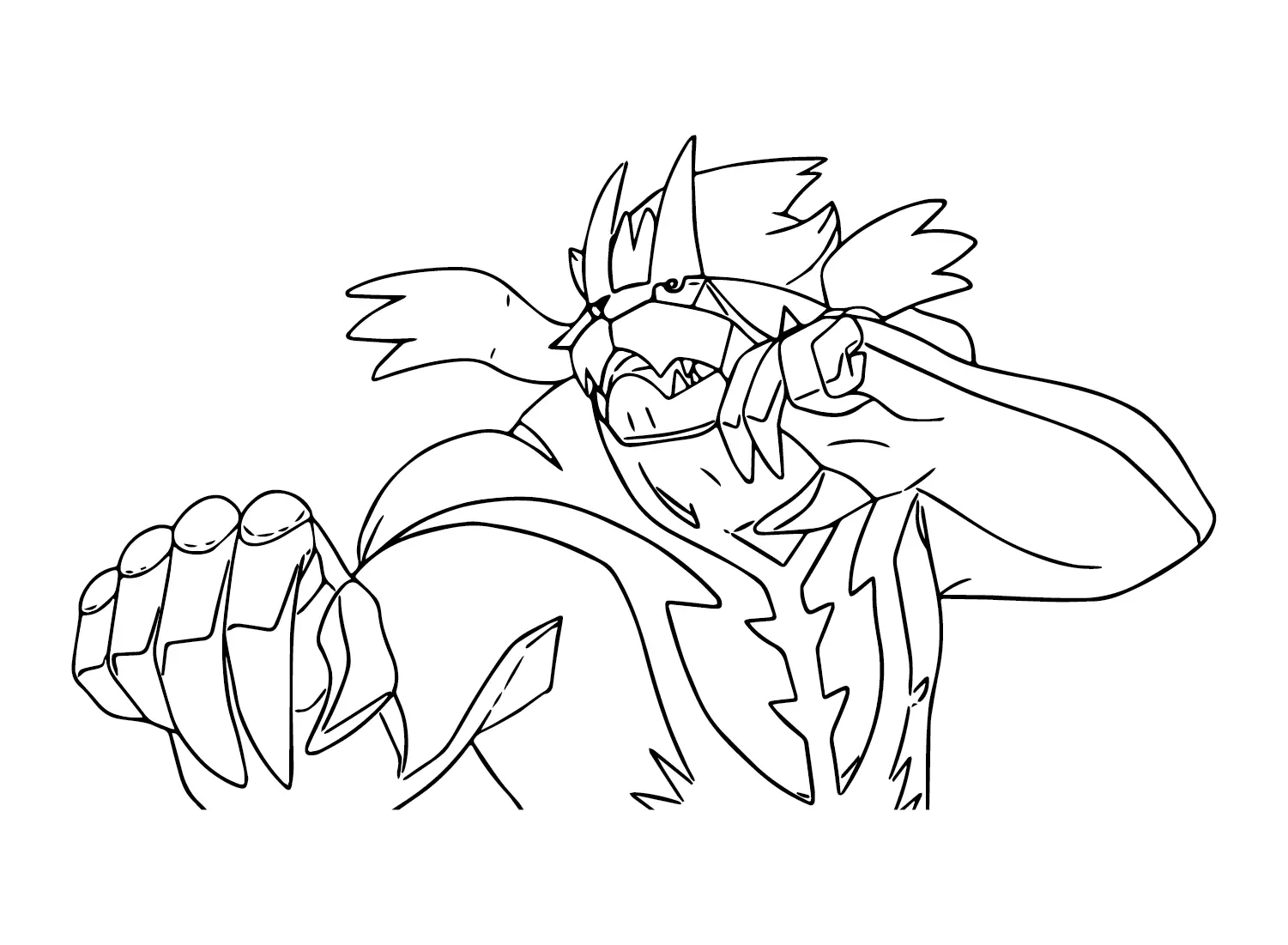 Urshifu Coloring Pages 15