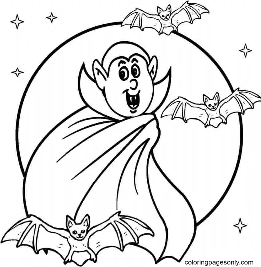Vampire Coloring Pages 49