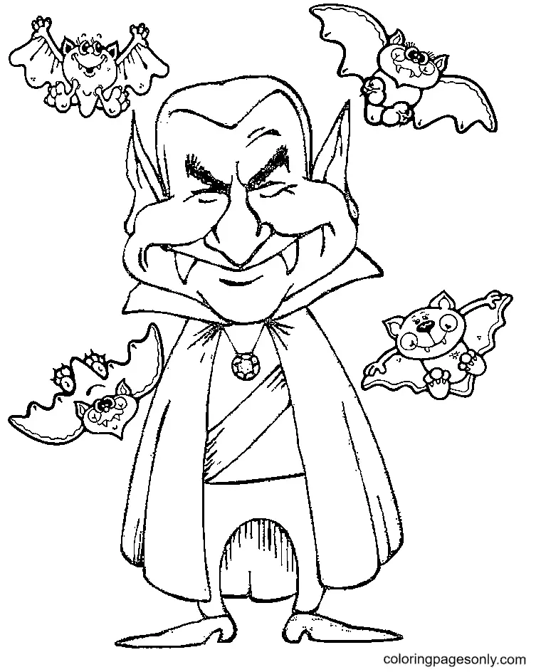 Vampire Coloring Pages 56