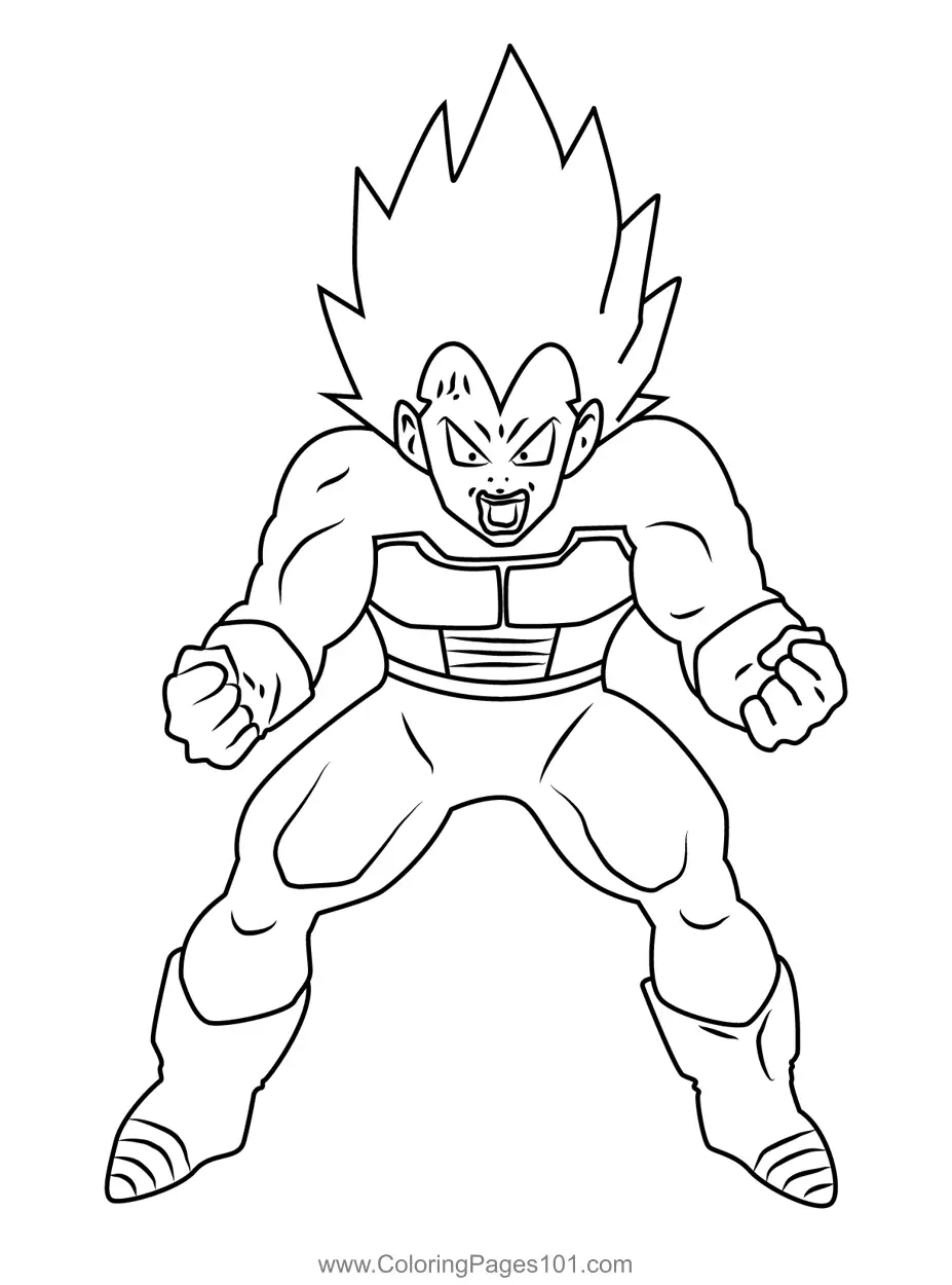 Vegeta Ausmalbilder 3