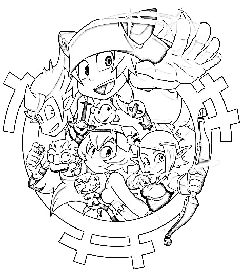 Wakfu para Colorear 27